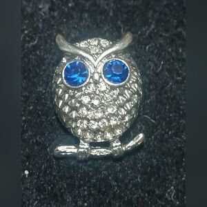 Silver Owl Brooch